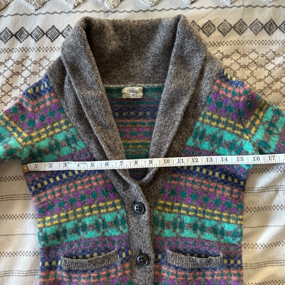 Madewell Wallace Colorful Shawl Collar Cardigan Merino Wool XS - Picture 10 of 13